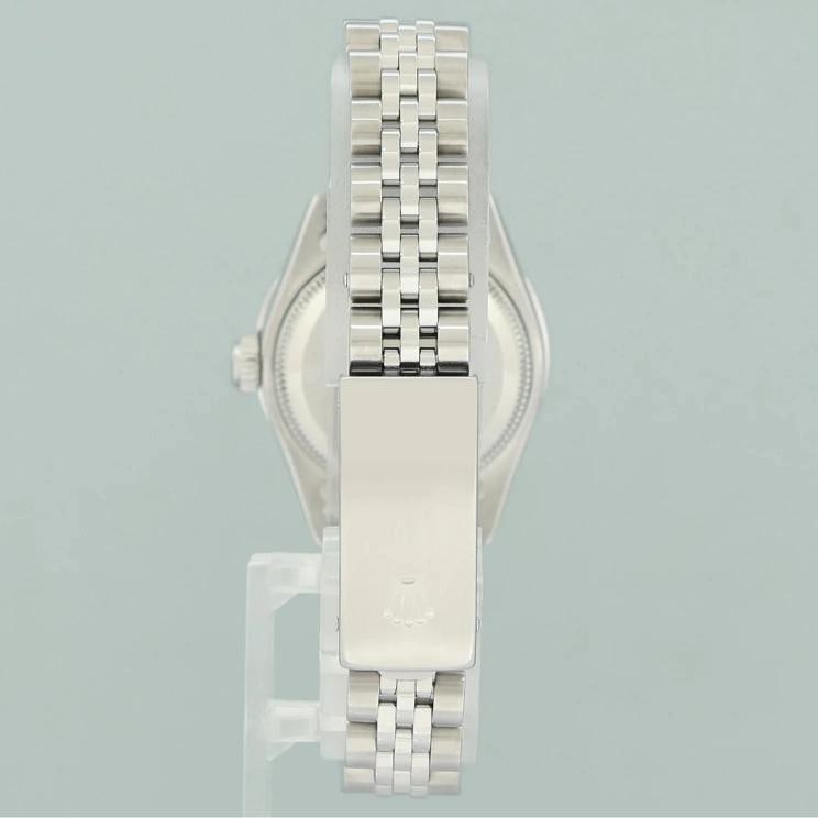 DIAMOND Ladies Rolex 79174 DateJust 26mm Glacier Blue Steel Jubilee Watch - 4