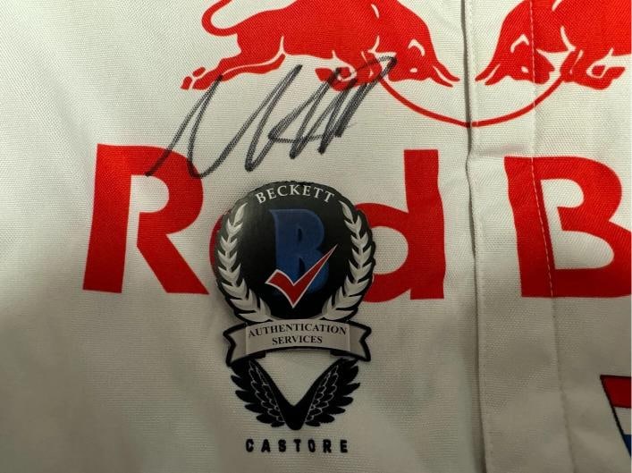 Max Verstappen Signed Autograph Formula One Race Suit Red Bull Beckett BAS F1: Sport: Racing-Formula 1,Player: Max Verstappen,Signed: Yes,Original/Reprint: Original,Autograph Authentication: Beckett Authentication Services (BAS),Product: Suit,Country of Origin: United States