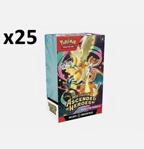 Pokemon Mega Evolution ASCENDED HEROES BOOSTER BUNDLE CASE 25 box SEALED - 2