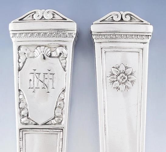Fine Tiffany & Co Sterling Silver 5pc San Lorenzo Carving Set - 2