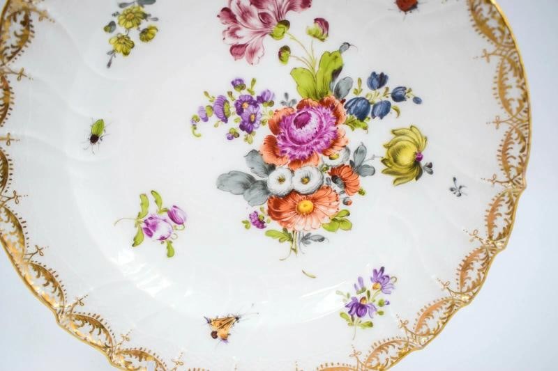 Set Of 8 KPM Berlin Hand Painted Cabinet Plates ,beautifully Painted 1895 - 6