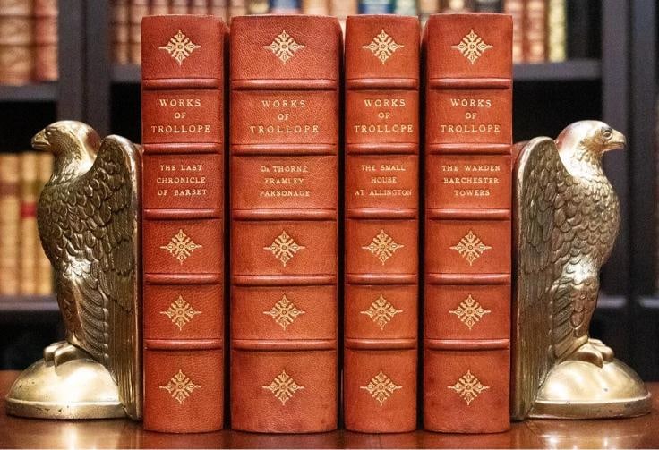 1949 The Chronicles of Barsetshire by Anthony Trollope Fine Bound by Zaehnsdorf (1 of 12)