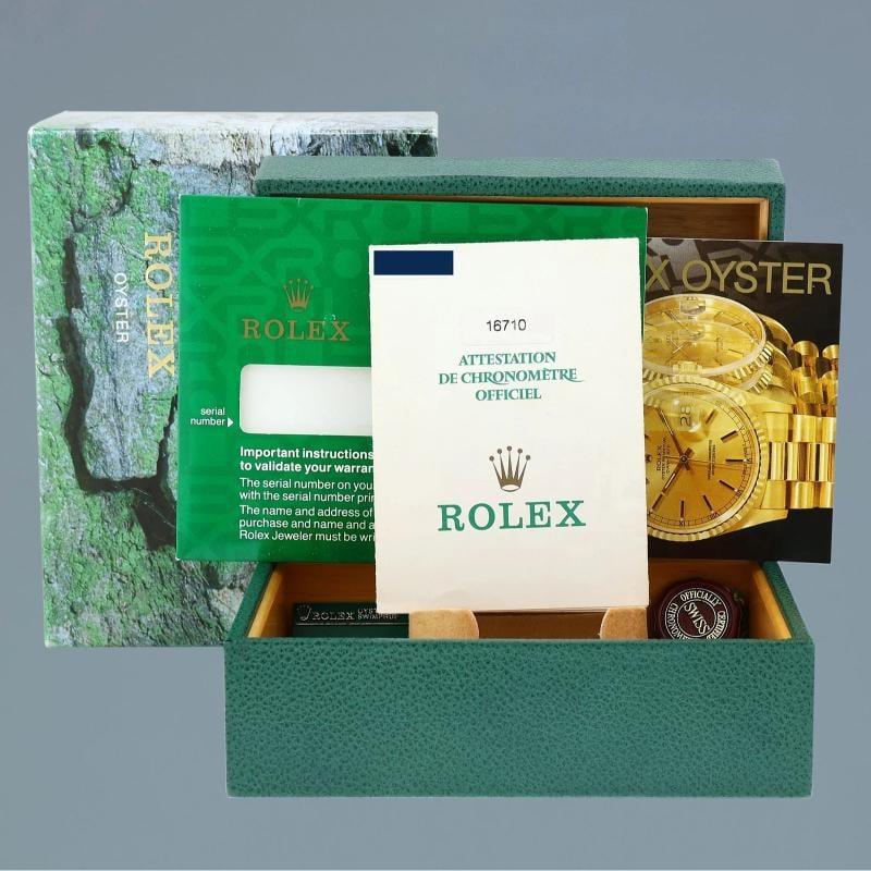 PAPERS MINT Rolex GMT-Master II 2 Pepsi Blue Red Steel 16710 40mm Jubilee Watch - 7