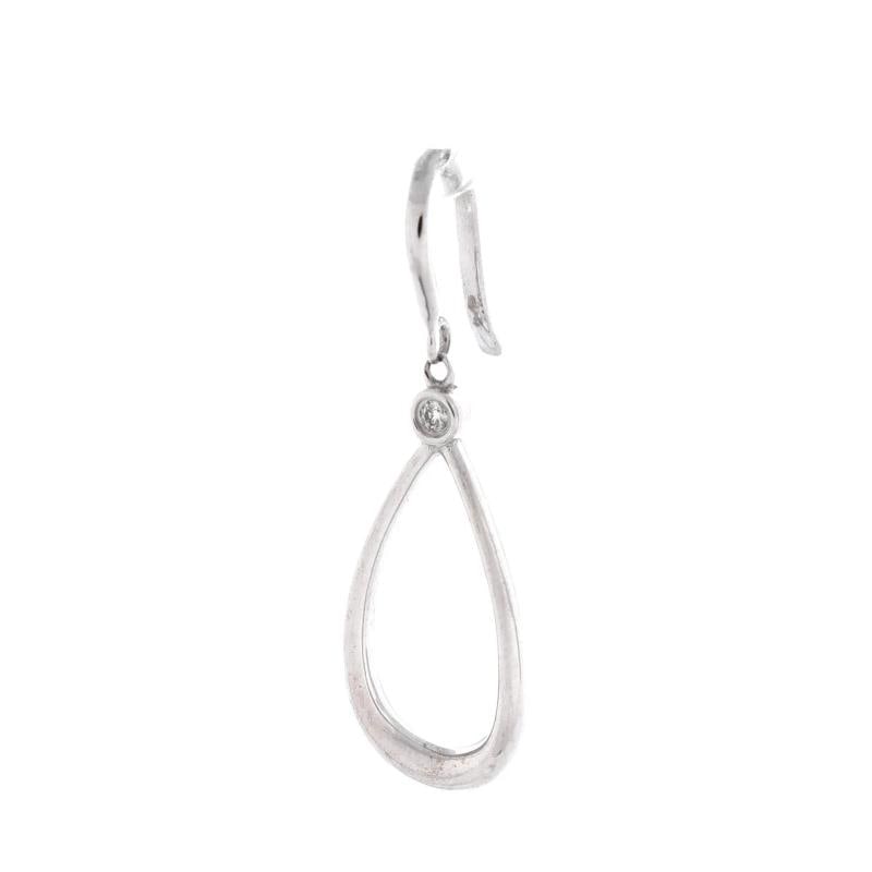 Tiffany & Co. Teardrop Earrings 18K White Gold with Diamonds - 2