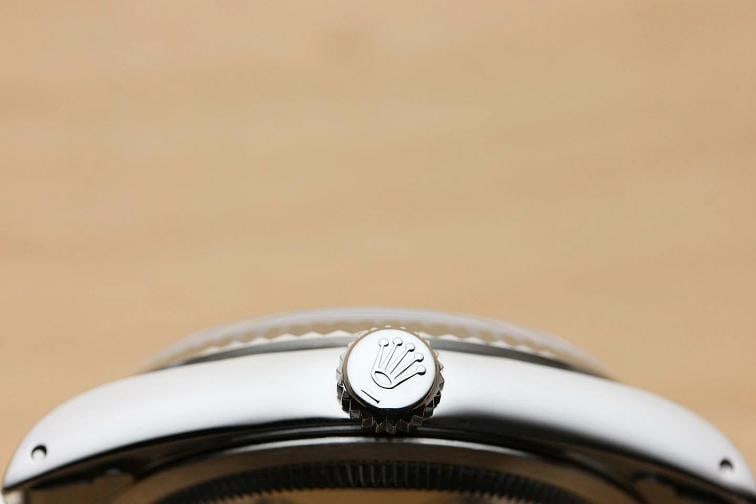 ROLEX MENS DATEJUST BLUE DIAL 18K WHITE GOLD SS 16234 WATCH w/ROLEX JUBILEE BAND - 7
