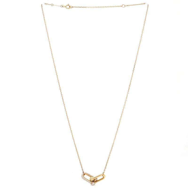 Tiffany & Co. HardWear Double Link Pendant Necklace 18K Yellow Gold - 3