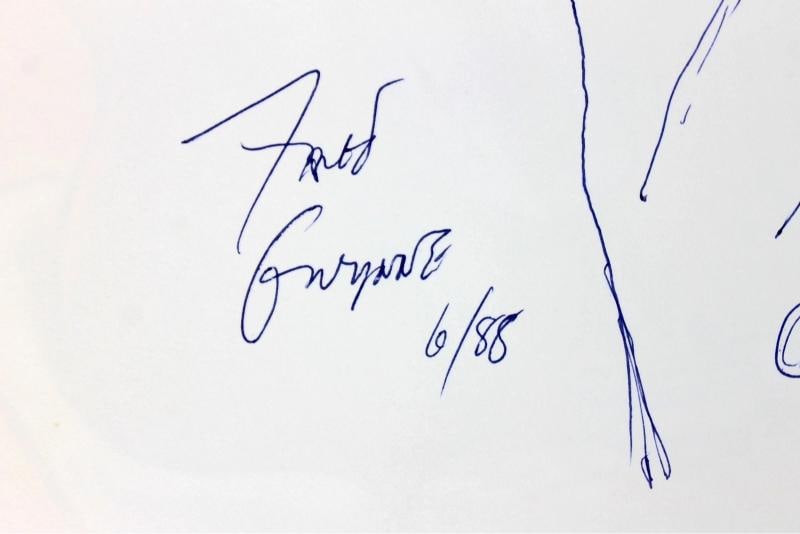 Fred Gwynne Signed A Chocolate Moose For Dinner Book & Sketch BAS #A03160 - 3