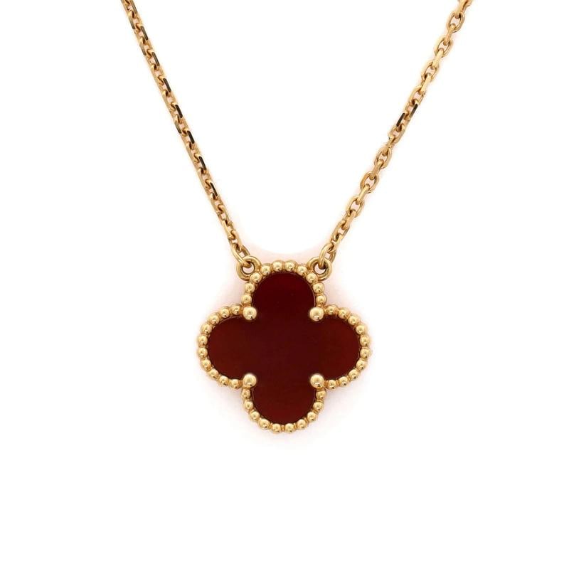 Van Cleef & Arpels Vintage Alhambra Pendant Necklace 18K Yellow Gold - 3
