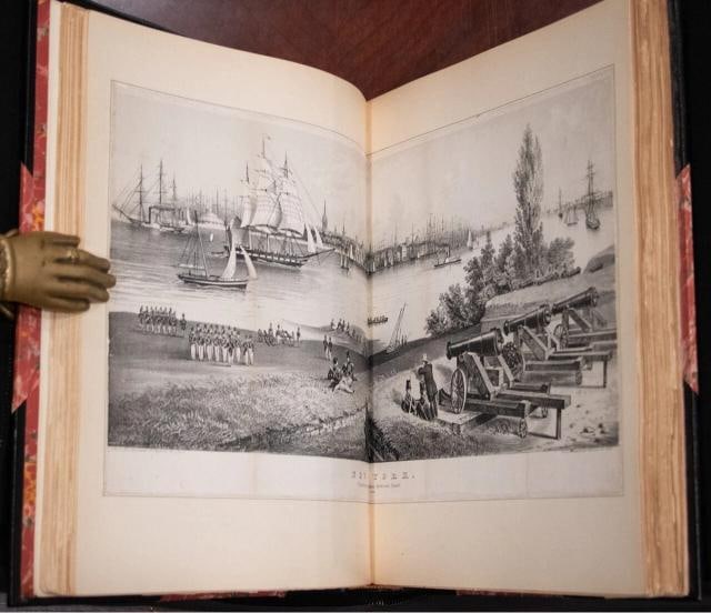 1897 New York and It's Environs LgQuarto 12" Tall Fine Leather Extra Illustrated - 12
