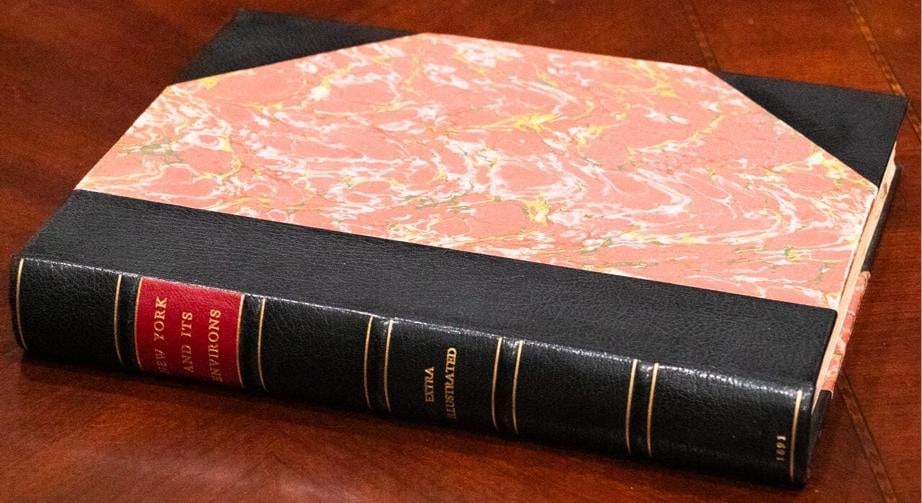 1897 New York and It's Environs LgQuarto 12" Tall Fine Leather Extra Illustrated - 3