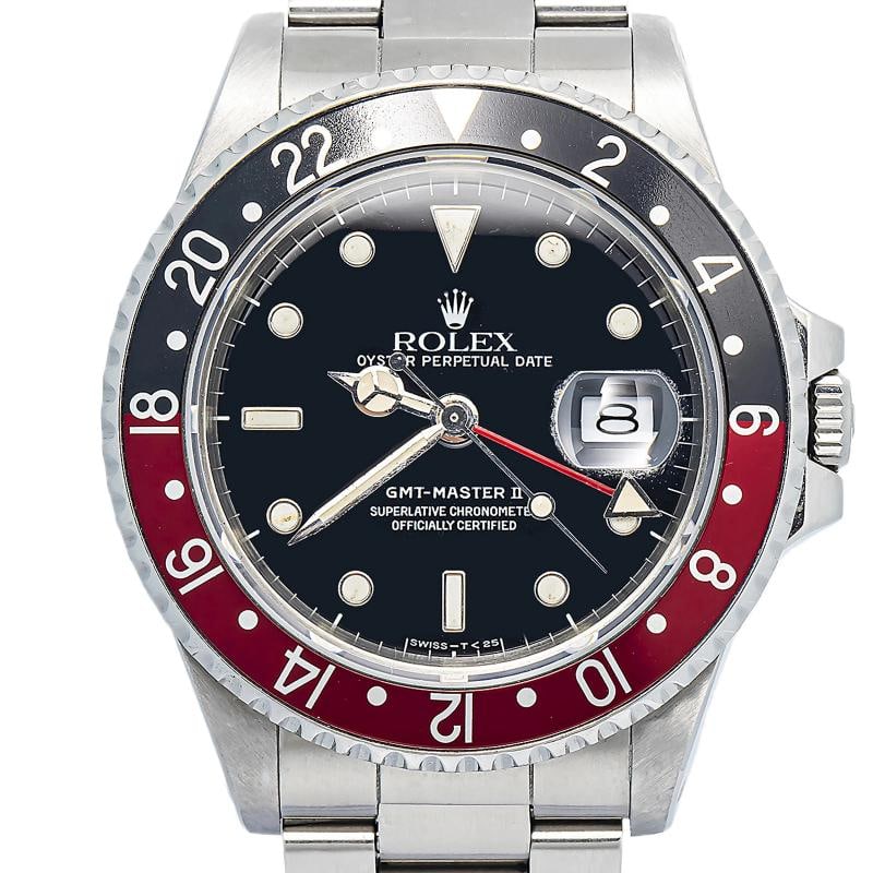 Rolex GMT Master II 16760 Papers Oyster Steel Black Index Auto 40mm - 2