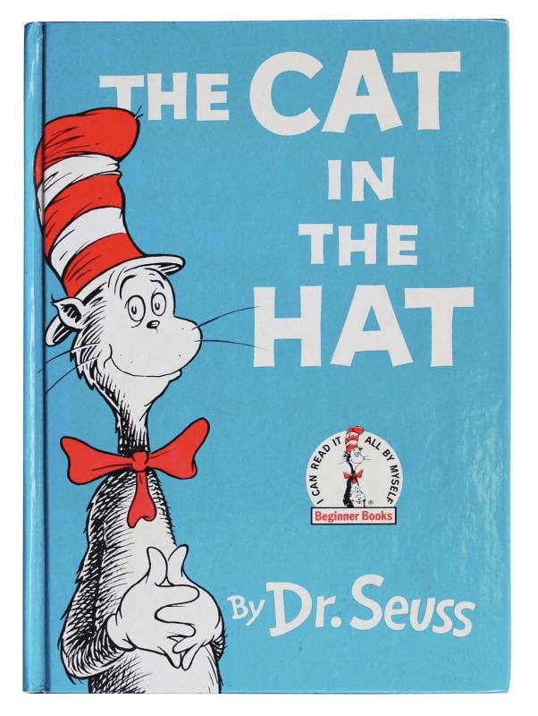 Dr. Seuss "Best Wishes" Signed The Cat in the Hat Hardcover Book BAS #AE13957 - 4