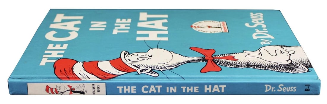 Dr. Seuss "Best Wishes" Signed The Cat in the Hat Hardcover Book BAS #AE13957 - 6