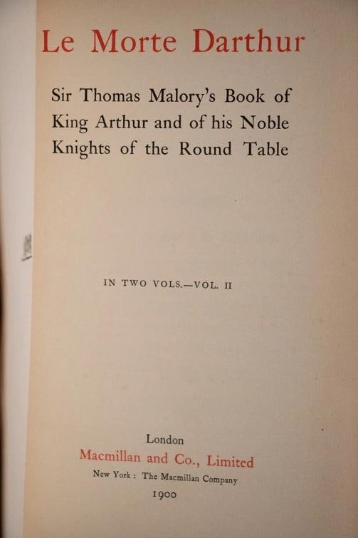 1900 King Arthur & His Noble Knights Fine Leather Bound by Sangorski & Sutcliffe - 11