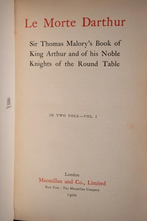 1900 King Arthur & His Noble Knights Fine Leather Bound by Sangorski & Sutcliffe - 8