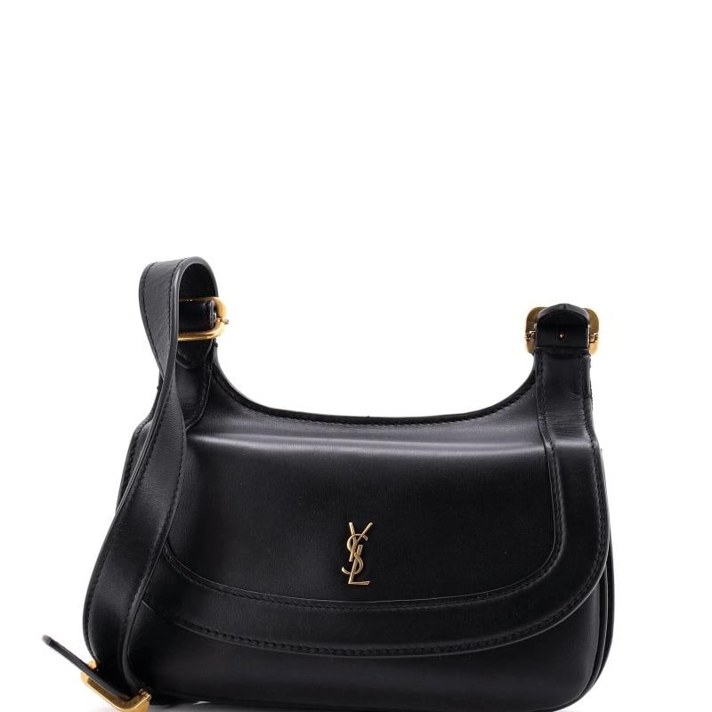 Saint Laurent Charlie Shoulder Bag Leather Small: Condition: Pre-owned - Good,Brand: Saint Laurent,Exterior Material: Leather,Style: Shoulder Bags,Exterior Color: Black,Department: Women,Size: Small,Accessories: With Strap Condition: Great. Exterior: