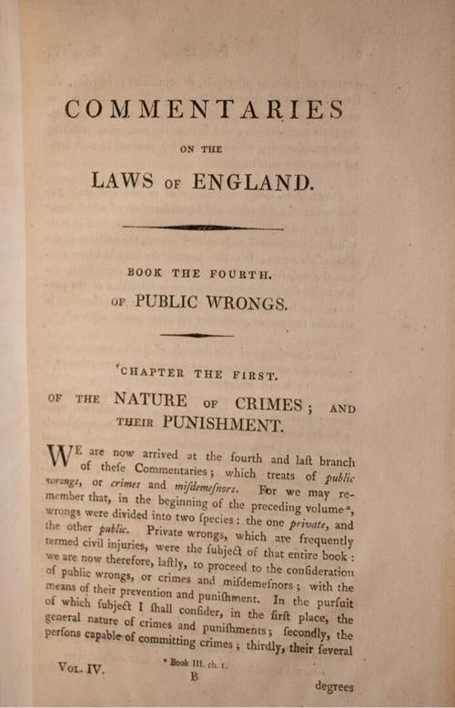 1809 COMMENTARIES ON THE LAWS OF ENGLAND William Blackstone Fine Leather Binding - 19