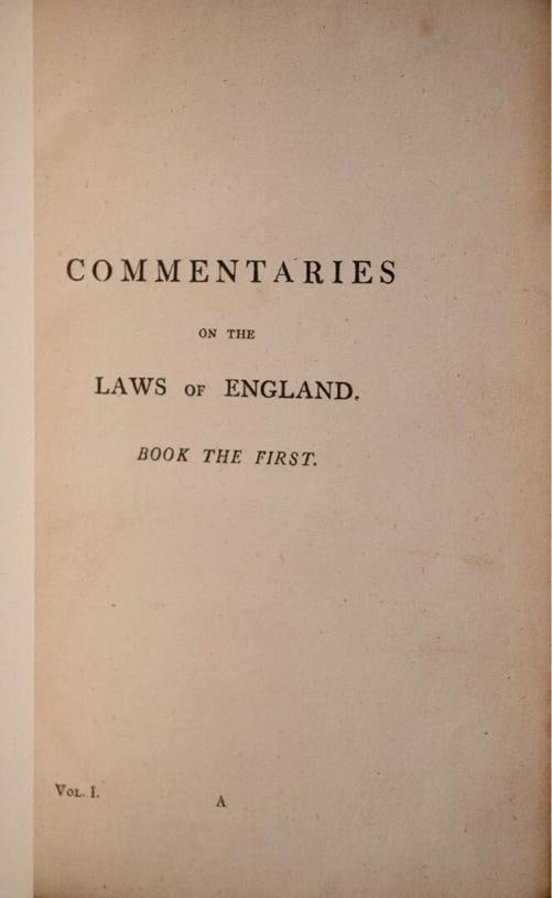 1809 COMMENTARIES ON THE LAWS OF ENGLAND William Blackstone Fine Leather Binding - 7