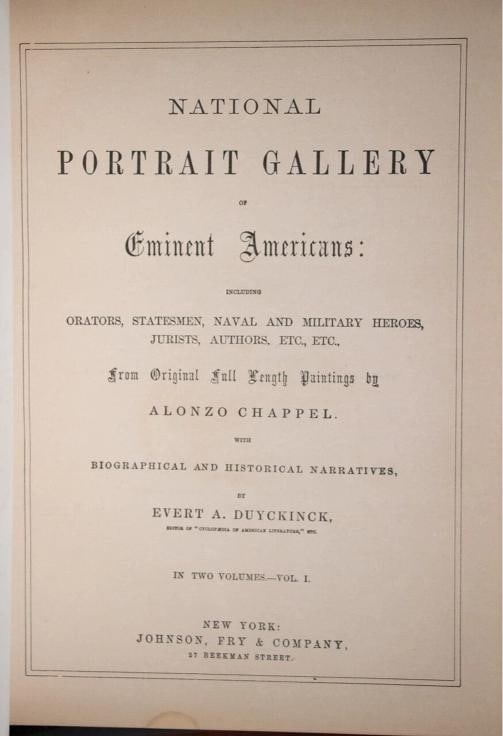 1862 National Portrait Gallery of Eminent Americans 1st edition Fine Leather 11" - 10