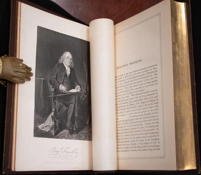 1862 National Portrait Gallery of Eminent Americans 1st edition Fine Leather 11" - 11