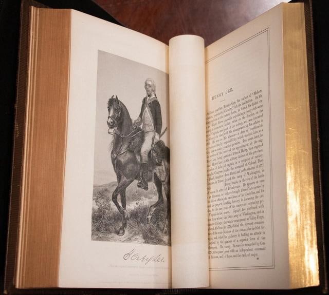 1862 National Portrait Gallery of Eminent Americans 1st edition Fine Leather 11" - 13