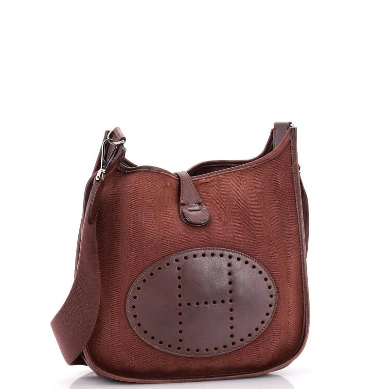Hermes Evelyne Bag Gen I Toile and Leather PM - 2
