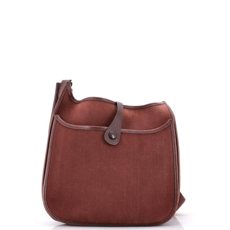 Hermes Evelyne Bag Gen I Toile and Leather PM - 3