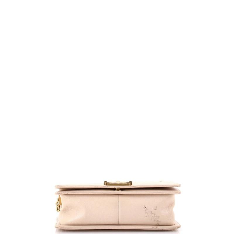 Chanel Boy Flap Bag Chevron Caviar Old Medium - 4