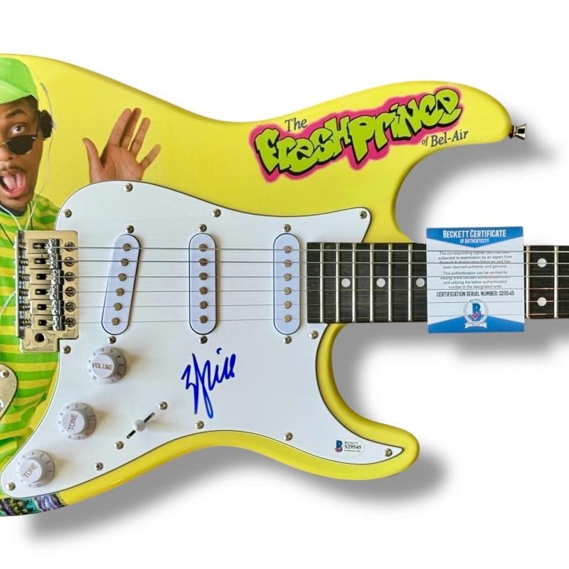 Will Smith Signed Guitar Custom Graphics Beckett COA The Fresh Prince of Bel-Air - 2
