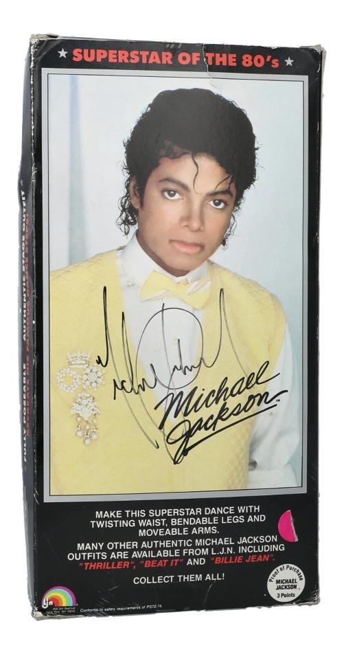 Michael Jackson Twice Signed Superstar of The 80's Action Figure PSA DNA COA - 2