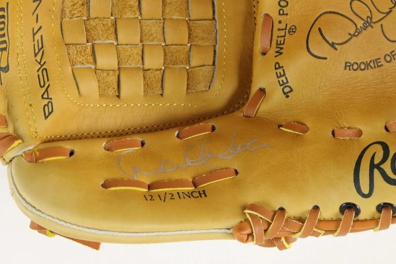 Derek Jeter Signed 1996 Rookie Of The Year Rawlings Baseball Glove JSA - 2