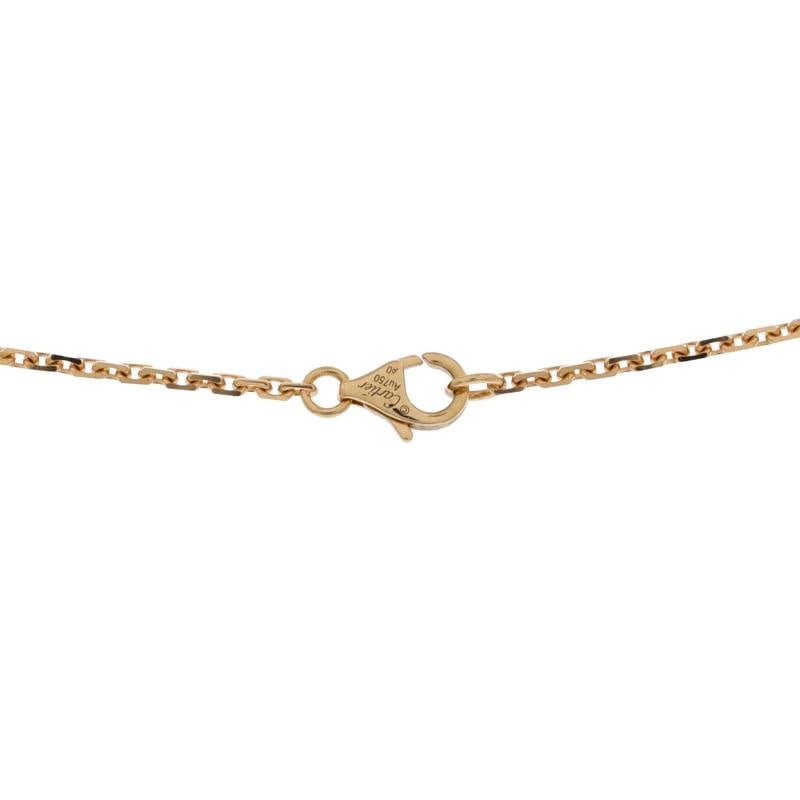 Cartier Love Interlocking Necklace 18K Yellow Gold and Diamonds - 4