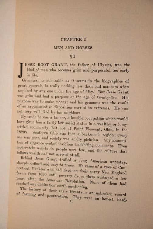 1928 Meet General Grant by W E Woodward 1st Edition Fine Leather Binding 9.5"Tal - 6