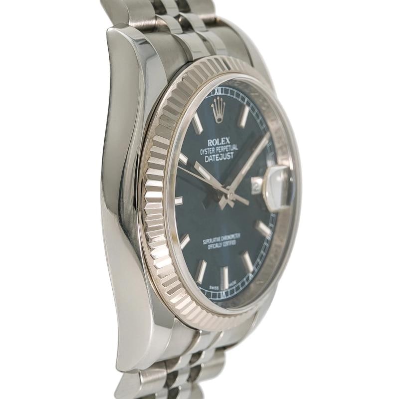 Rolex 116234 2018 Card Jubilee Stainless Steel Blue 36mm - 2