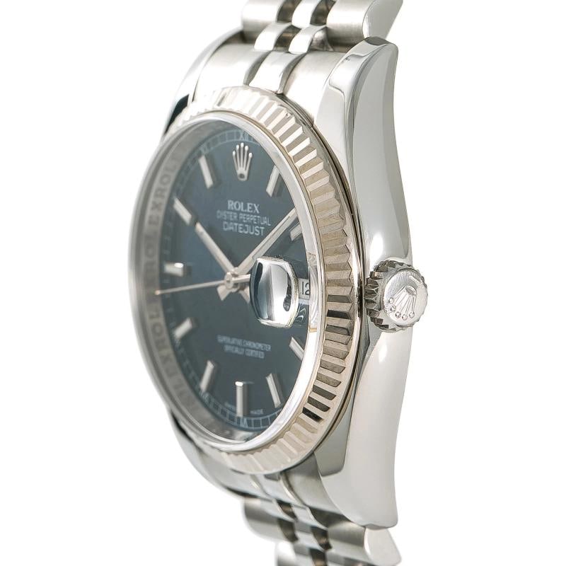 Rolex 116234 2018 Card Jubilee Stainless Steel Blue 36mm - 5