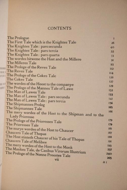1928 The Canterbury Tales Geoffrey Chaucer Fine Leather Binding Color Plates - 8