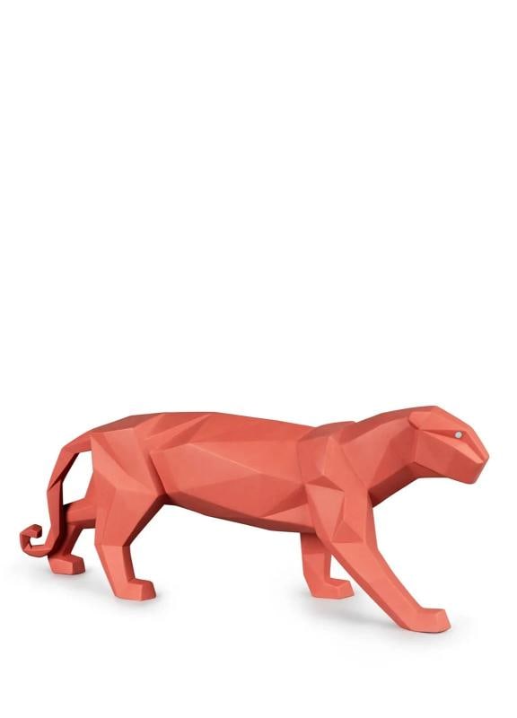 LladrÃƒÂ² Panther Sculpture Matte Coral Limited Ref. 01009457 - Official: LladrÃƒÂ² Panther Sculpture Matte Coral Limited Ref. 01009457 - Official Material: Porcelain LladrÃƒÂ² Panther - Dimensions: Height: 19 cm x Width x 12 -