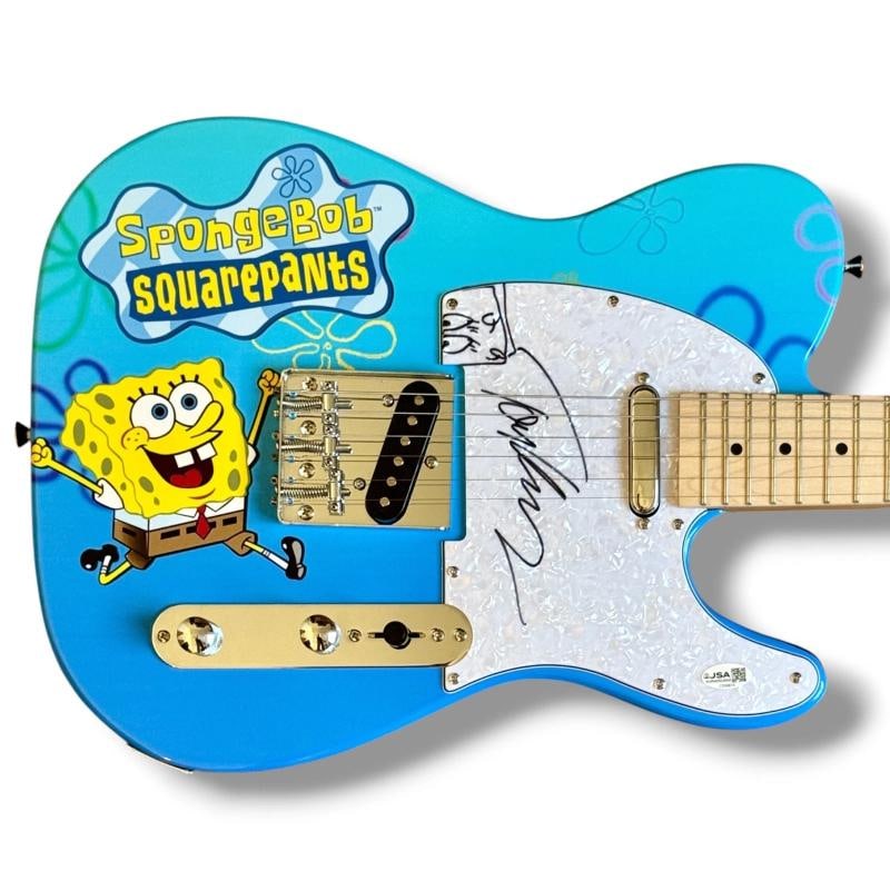 Tom Kenny Signed Guitar Custom Graphics JSA COA SpongeBob Squarepants Sketch!: Industry: Music,Signed: Yes,Autograph Authentication: James Spence (JSA),Object Type: Guitar & Guitar Pick,Original/Reproduction: Original,Country of Origin: United States