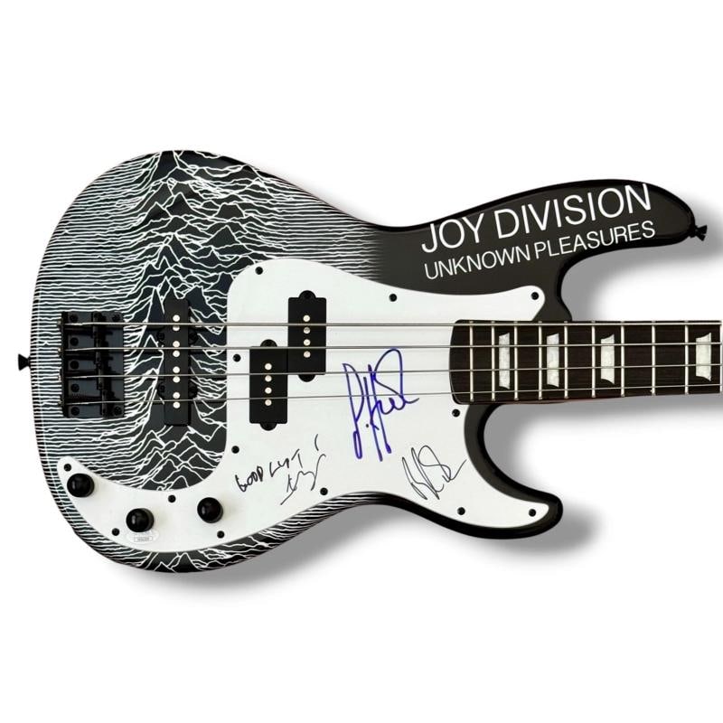 Joy Division Signed Guitar Custom JSA COA Peter Hook Bernard Sumner & Morris: Industry: Music,Signed: Yes,Autograph Authentication: James Spence (JSA),Object Type: Guitar & Guitar Pick,Original/Reproduction: Original,Country of Origin: United States