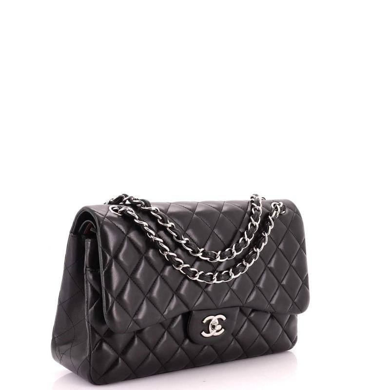 Chanel Classic Double Flap Bag Quilted Lambskin Jumbo - 2