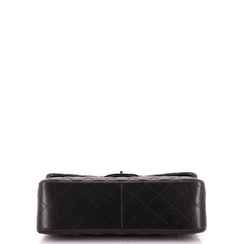 Chanel Classic Double Flap Bag Quilted Lambskin Jumbo - 4