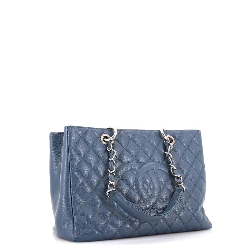 Chanel Grand Shopping Tote Quilted Caviar - 2