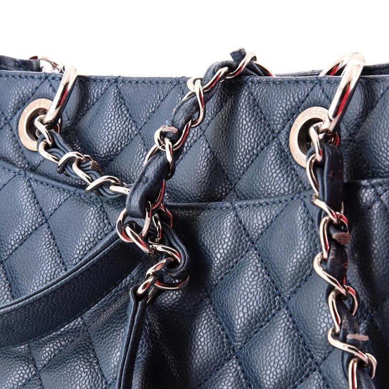 Chanel Grand Shopping Tote Quilted Caviar - 7
