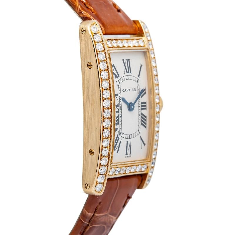 Cartier Tank Americaine W2601556 2016 Papers Strap YG Off-White Roman 19mm - 4