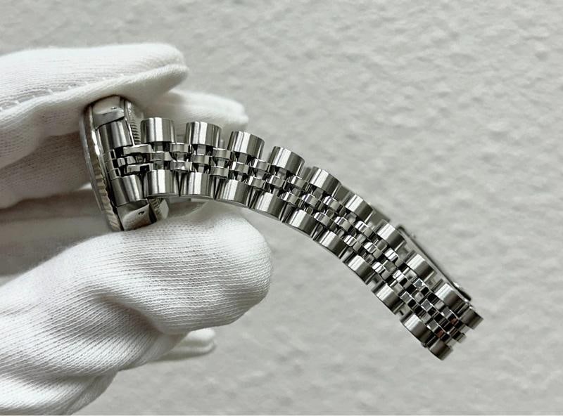 Rolex Ladies Datejust 69174 26mm Silver Dial Steel 18K White Gold Box Papers - 4