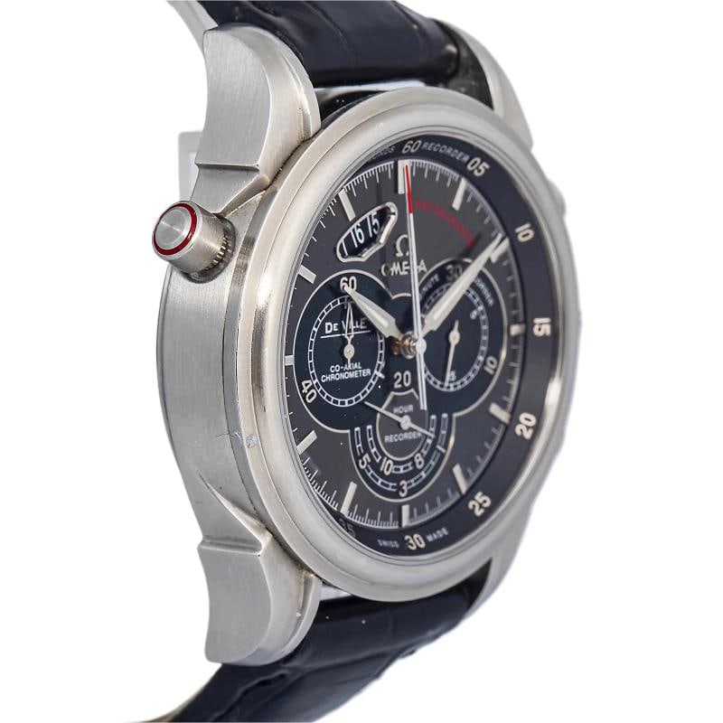 Omega De Ville 422.13.44.51.06.001 2016 Leather Strap Steel Gray Index Auto 44mm - 4