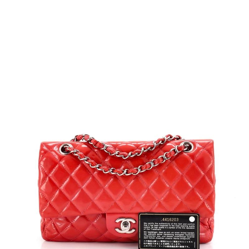 Chanel Classic Double Flap Bag Quilted Patent Medium - 2