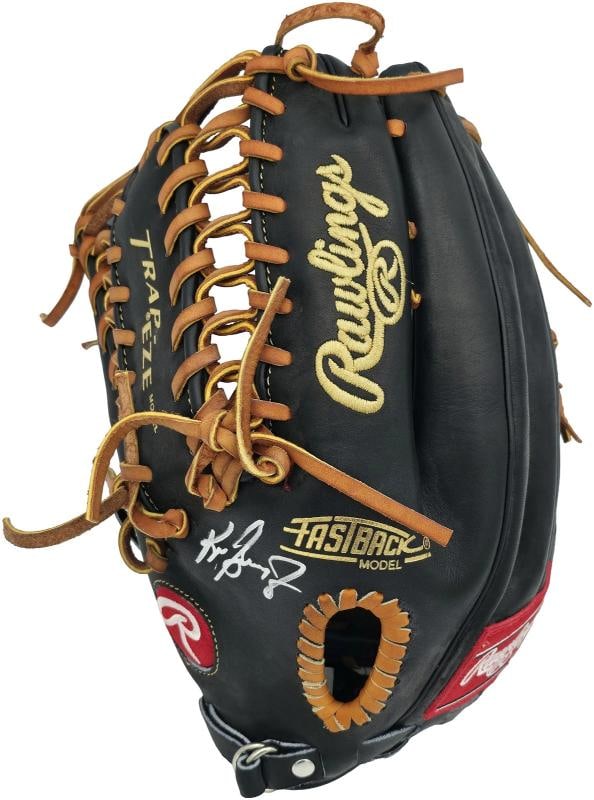 Ken Griffey Jr. Black Rawlings Heart of the Hide Signed Glove Beckett BAS - 5