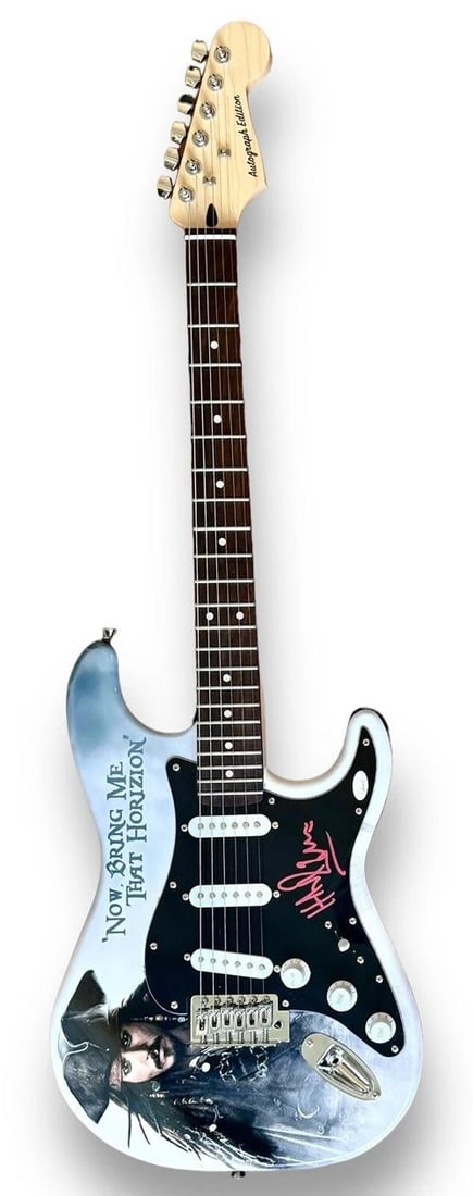 HANS ZIMMER Signed Guitar Custom Graphics JSA COA PIRATES OF THE CARIBBEAN - 3