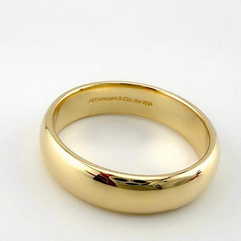 Tiffany & Co 18k Yellow Gold Forever 6mm Band Ring - 2